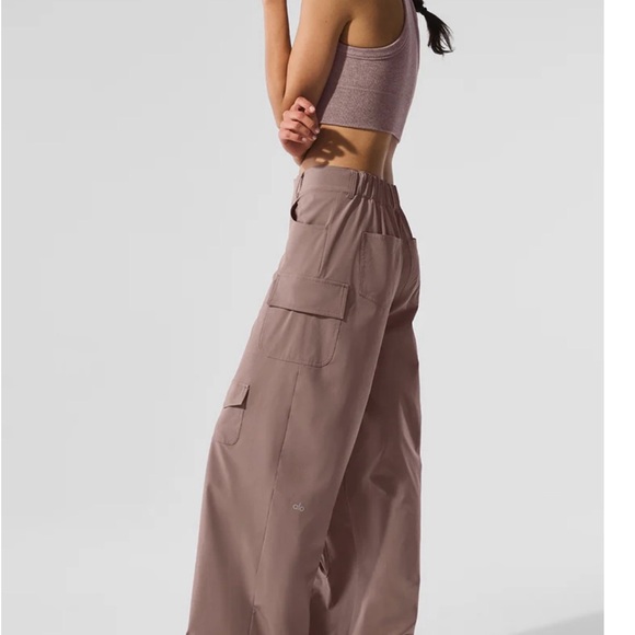 ALO NWT Cargo vWomen's Mauve Cargo Pants - Picture 1 of 6